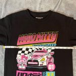 Hello Kitty  Black Race Car Tokyo Drift Speed Japanese Graphic Tshirt Size Small Photo 3