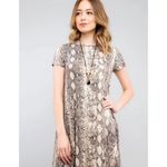 None Capsule fit & flare dress size 10 snakeskin print Photo 2