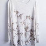 Escada Vintage Semi Sheer Long Sleeve Beaded Blouse Tan Size M Photo 0