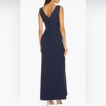 Eliza J Ruffle Front Gownaxi Dress In Navy Size 2 Photo 1