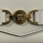 Versace Medusa '95 Tri-fold Smooth Grain Leather Compact Wallet In White - NWT Photo 7