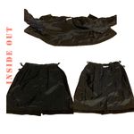 Outer Town VINTAGE 1980'S  BLACK SUEDE W/GOLD GROMMETS SKIRT SET (12) Photo 11