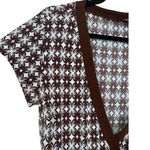 Max and Cleo Geometric Starburst Floral Print Midi Wrap Dress Size Small Petite Photo 6