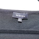 Fabrika Ribbed Midi Dress Black White & Beige Colorblock Size Large Photo 7