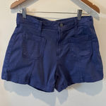 TOAD&CO Womens Blue Utility Shorts Size 10 Cargo Pockets Casual Summer Photo 0