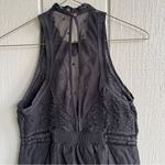 Free People Valencia Lace Cotton Mini Dress Sleeveless Black Size S Photo 8