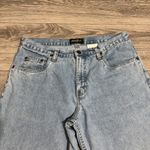 Eddie Bauer Petite Women Light Wash Denim Capri 100% Cotton Boho Jeans Size 10 Photo 1