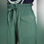 Ganni  Paper Bag Waist Cargo Pants in Myrtle Size 38 US 6 Photo 6