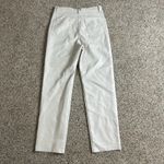 Wilfred Aritzia  Melina Vegan Leather Pants Cream Size 10 Straight Leg High Rise Photo 1