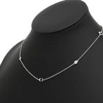 Coach C Logo Silver Stainless Steel Necklace W/ Crystals NEW WITH TAGS D6 Photo 0