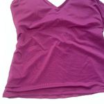 Bleu Rod Beattie Bleu Rod Beatte Swim Top Size 10 Purple Tunic Tank V Neck Lace Up Photo 2