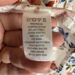 Woman Within  Floral Blouse - White, Blue, and Red 3/4 sleeves Photo 4