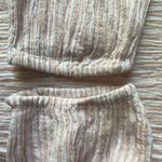 Gap  Off On Shoulder Peach & White Women's Beach Summer Top Photo 5