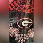Red and Black Patterned Ga Bulldogs Poncho Photo 2