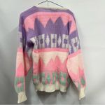 Vintage Medium Pastel Colors Sweater Nan Dorsey made in USA Pink Photo 1