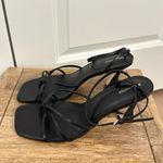 Reformation Gen Heeled Sandal in Black Snake Suede Size US 9.5 Photo 7