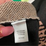 Mixed Leopard Houndstooth Patchwork Pattern Sweater Dress, L Black Size L Photo 1