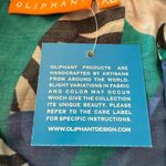 OLIPHANT Shirt Dress Midi Size XL Floral Zebra Print Blue Photo 4