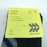 All In Motion  Womens Crew Socks Arch Support Cushioning Black 6 Pack 3-10 Photo 2