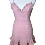 Hello Molly  Blush Pink Ruffle Mini Dress Size XS Photo 0