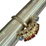 USA Jewelry Bundle: Fourth of July Vintage Fashion Ring, Earrings & Flag Pin Red Photo 2