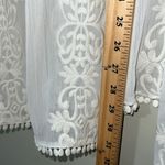 Forever 21  Women’s size large ivory cover up sheer floral short sleeve pre loved Photo 3