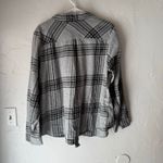 Cato Women's Plus Size 18/20W Gray Cotton Plaid Flannel Soft Button Up Photo 5