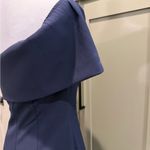 Eliza J  Midnight Blue One-Shoulder Dress Photo 6