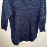 Dress Barn  Dolman Sleeve Sweater Navy Speckled Photo 3