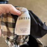 EDITED womens 38 Brown Cream Plaid Ankle Trouser Pants Photo 6