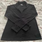 Columbia black fleece 1/4 zip closure logo on the back sweatshirt, size M top Photo 11