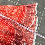 Cleobella Blair Tassel-Cuff Ruffle Short Sleeve Mini Dress Floral Orange Small S Photo 15