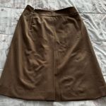 Jil Sander Brown Virgin Wool Knee Length Pencil Skirt with Pockets and Faux Slit, size 34 or US 2 Made in Italy Photo 13