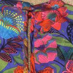 Sugar Lips  Silky Blouse Long Balloon Sleeve Twist Collar Keyhole Opening Bold XS Photo 10