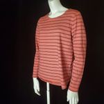 Old Navy  Everywear Pink & Red Striped Long Sleeve Tee (M) Photo 1
