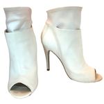 Chinese Laundry KRISTIN CAVALLARI FOR ECRU "LANEY" LEATHER PEEP TOE HEELS (7.5) Photo 7