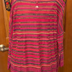 Sigrid Olsen πππBOGOHO πππ Vibrant Multicolor Striped Tunic-Medium Photo 0