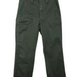 Levi's Women's Army Green Cropped Pants Size 29 Green Full Leg Pants Photo 0