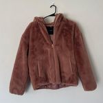 Lucky Brand Faux Fur Full Zip Bomber Jacket Photo 1