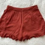 Altar'd State Wrap Skort Skirt Ruffle High Waisted Ginger Rust Red Pink Boho Photo 2