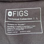FIGS  Technical Collection Black Scrub Top Size Large Doctor Medical Nurse MD Photo 2