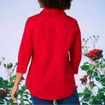 Riders By Lee Rider pretty red button up blouse! New Photo 1