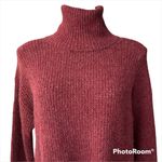 Abound NWT  Thermal Turtleneck Sweater, Red Pomegranate Photo 4