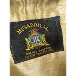 Gorgeous MUSADDILAL Hand Beaded Bag DrawString Purse white and gold Photo 5