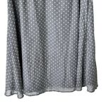 Modcloth  1X Plus Bordeaux Afterglow Grey Clip Dot V-Neck Midi Dress no belt Photo 5