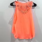 Bright orange cutout tank blouse top size small Photo 5