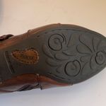 Born Nova Brown Burnished Leather Booties Straps Buckle Heel Western Women’s 7M Size 7 Photo 10