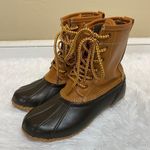 Target  Merona Tall Waterproof Rubber Duck Rain Snow Winter Boots Size 6 Photo 2