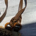 Medium Everyday Straw Woven Summer Shoulder Purse Handbag Coco Brown Photo 8