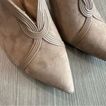 Rachel Zoe Beige Lianne Suede Stiletto Pointed Mules 10 Photo 3